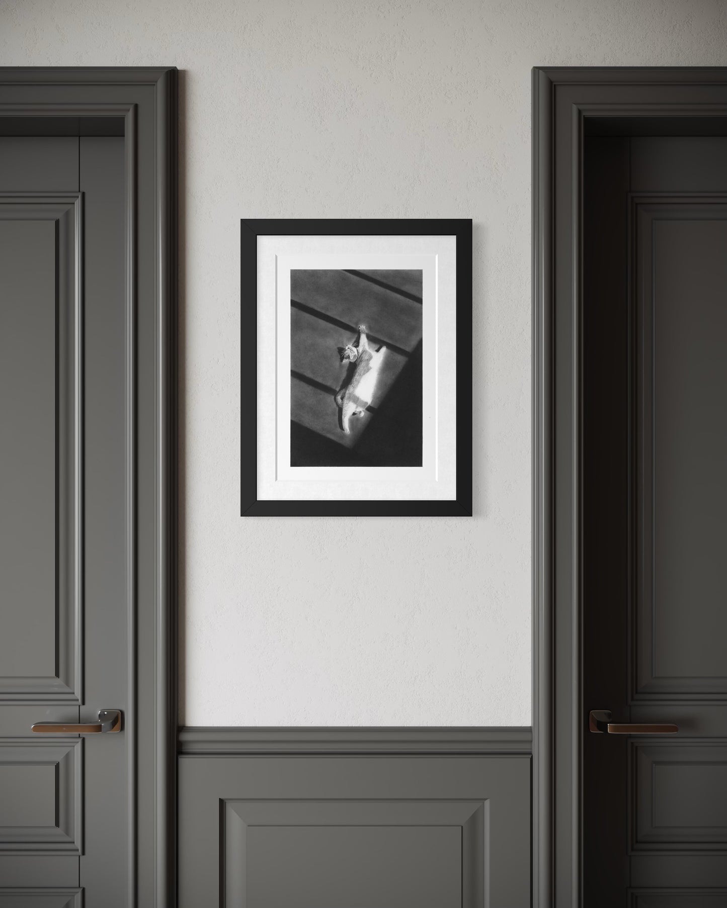 'Hallway Cat 2' Fine Art Print